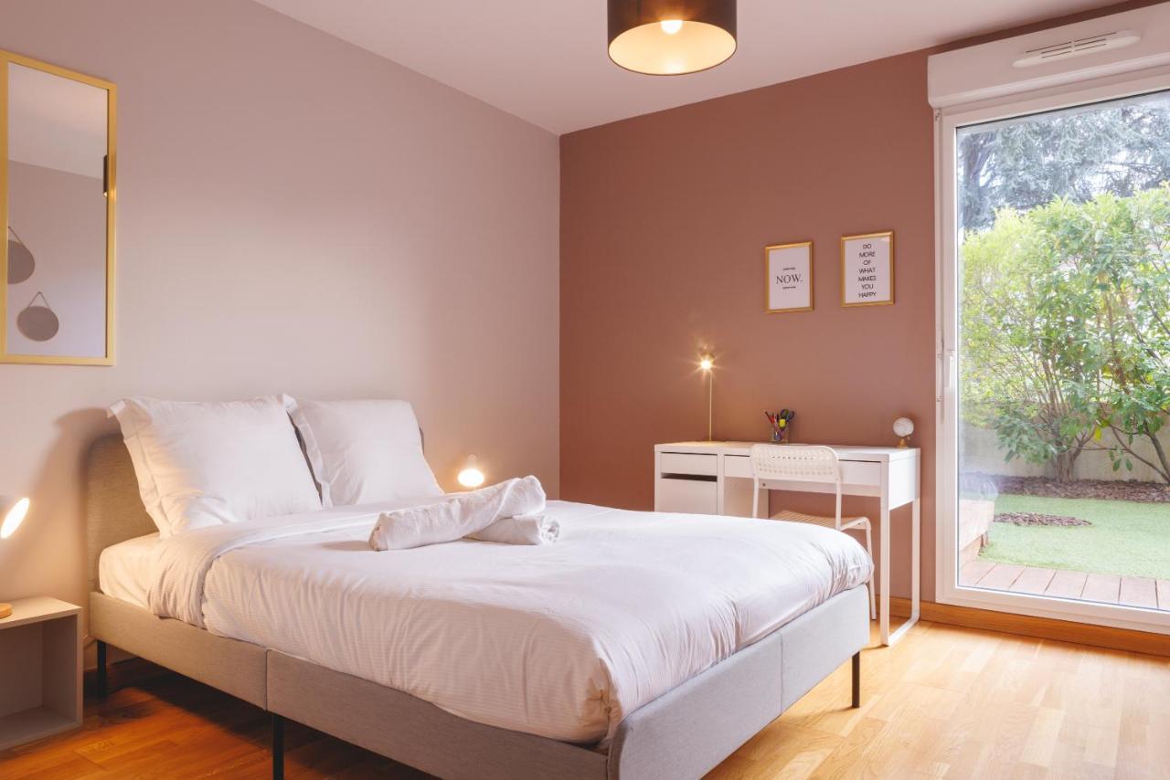 Superbe Appartement Terrasse Rdc - New Location Bourg-en-Bresse Esterno foto
